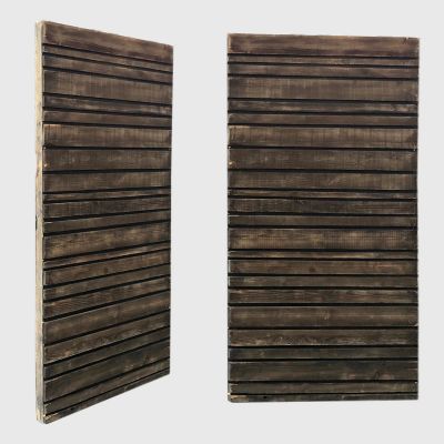 Image of Edison Freestanding Slatted Wood Wall